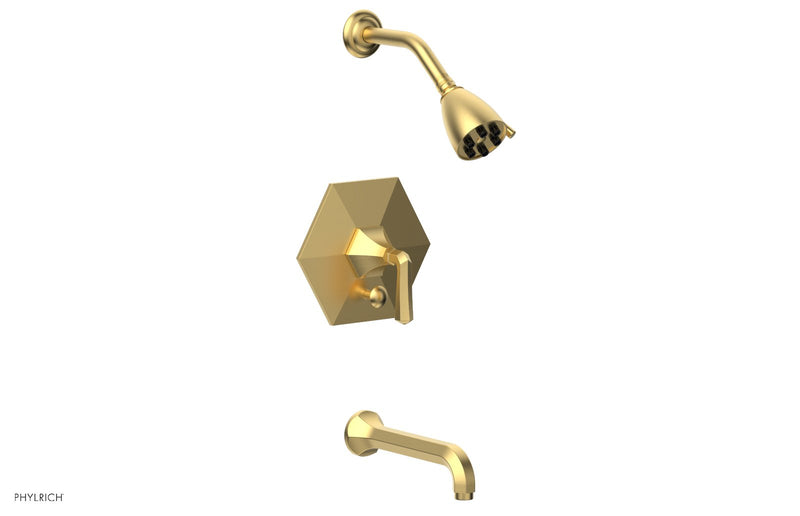 Phylrich LE VERRE & LA CROSSE Pressure Balance Tub and Shower Set - Lever Handle