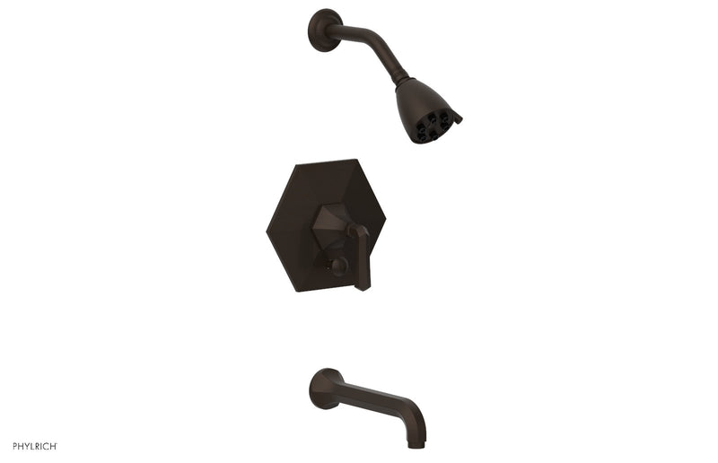 Phylrich LE VERRE & LA CROSSE Pressure Balance Tub and Shower Set - Lever Handle