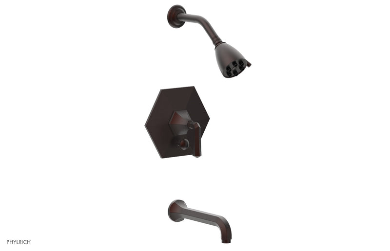Phylrich LE VERRE & LA CROSSE Pressure Balance Tub and Shower Set - Lever Handle