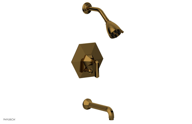 Phylrich LE VERRE & LA CROSSE Pressure Balance Tub and Shower Set - Lever Handle