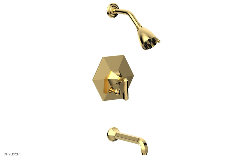 Phylrich LE VERRE & LA CROSSE Pressure Balance Tub and Shower Set - Lever Handle