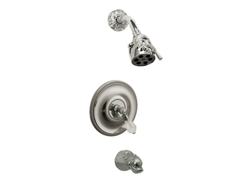 polished chrome shower set