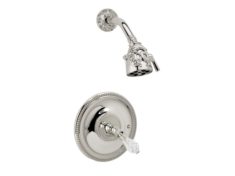 polished chrome shower set