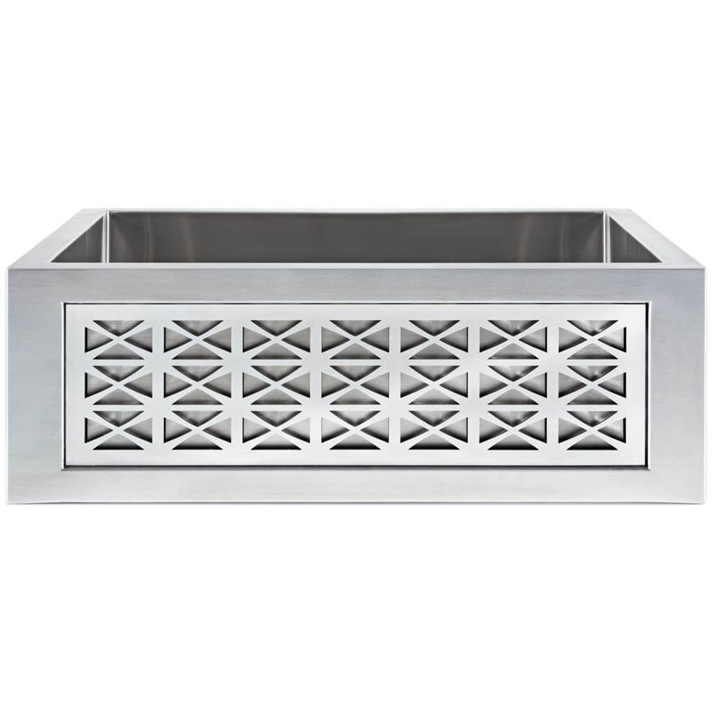 satin stainless steel panel