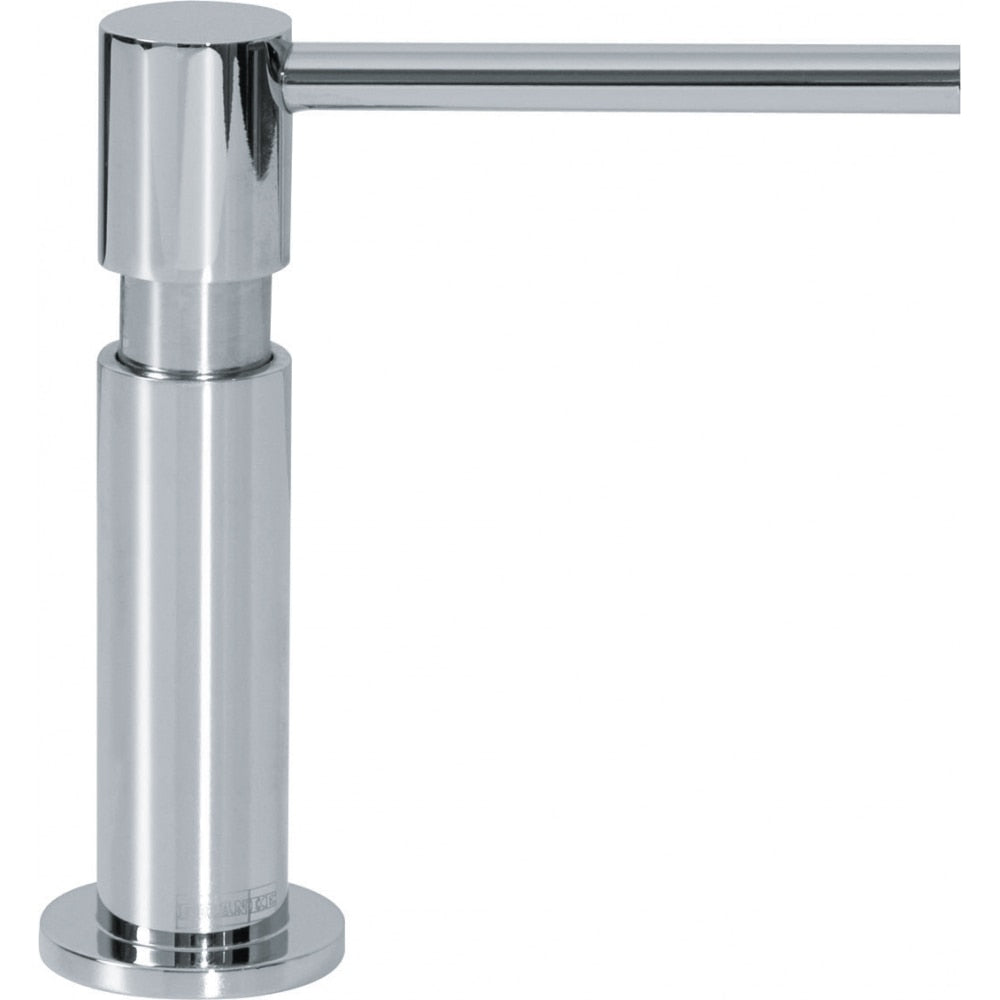 polished chrome soap dispenser
