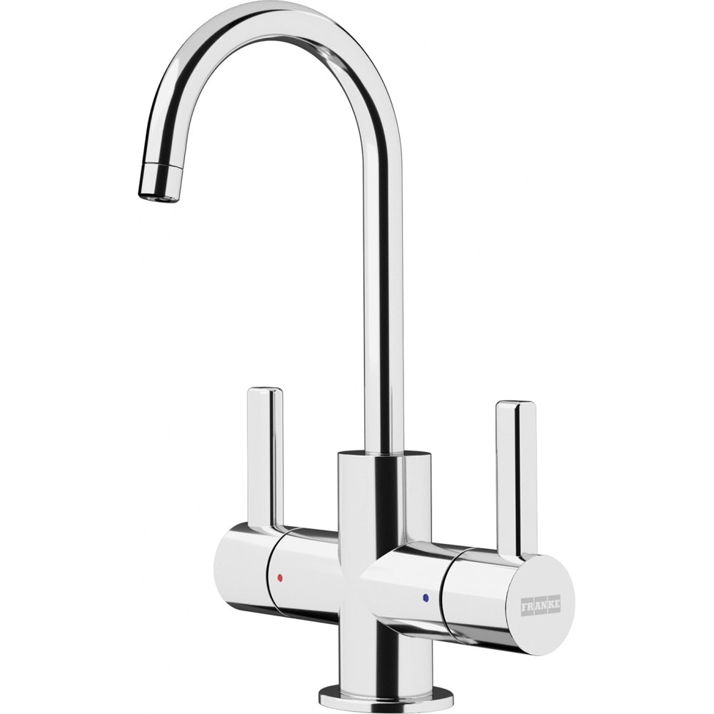 polished chrome faucet