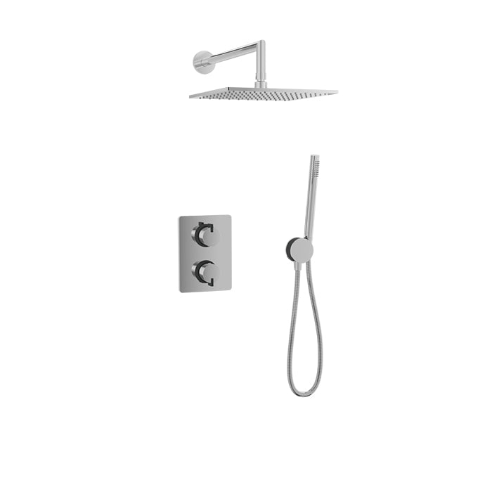 Baril Ma Complete Thermostatic Pressure Balanced Shower Kit - Non-Shared Ports