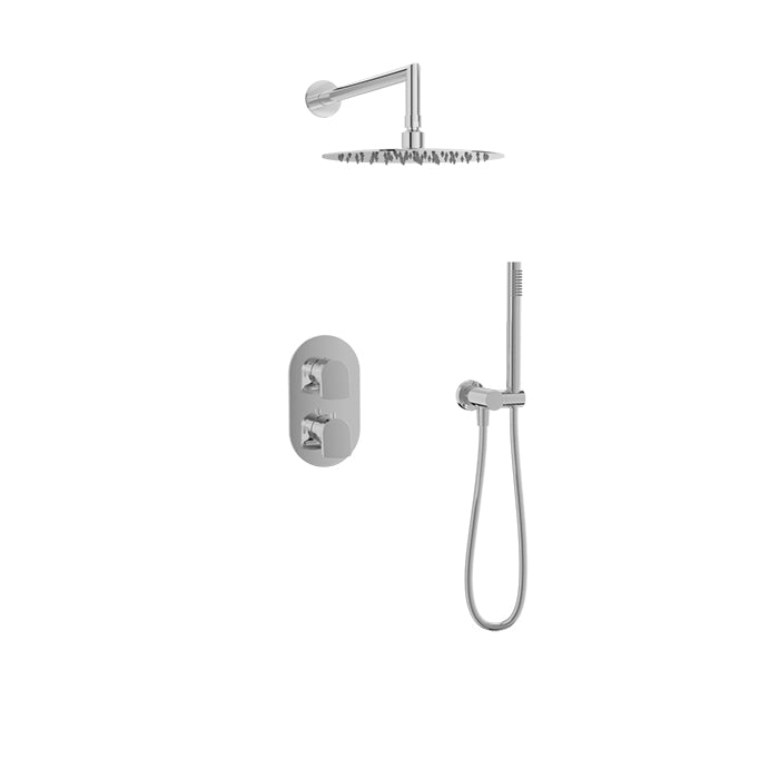 chrome thermostatic shower kit