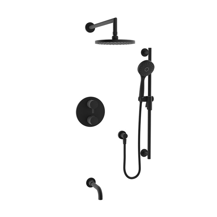 Baril Zip Complete Thermostatic Pressure Balanced Shower Kit - Non-Shared Ports