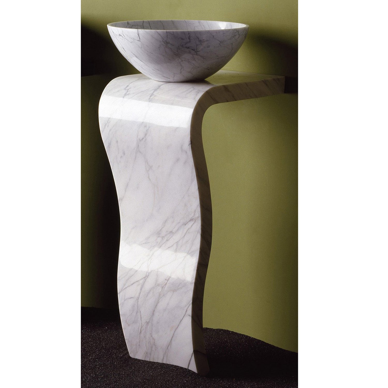 carara marble sink