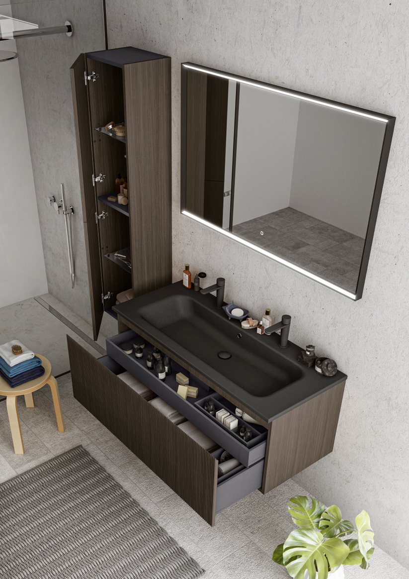black matte mirror