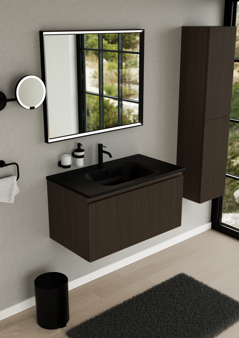 black matte mirror