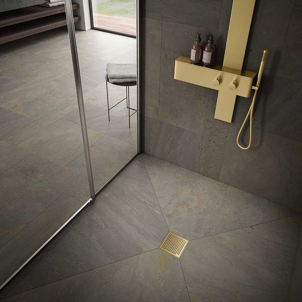 gold center drain