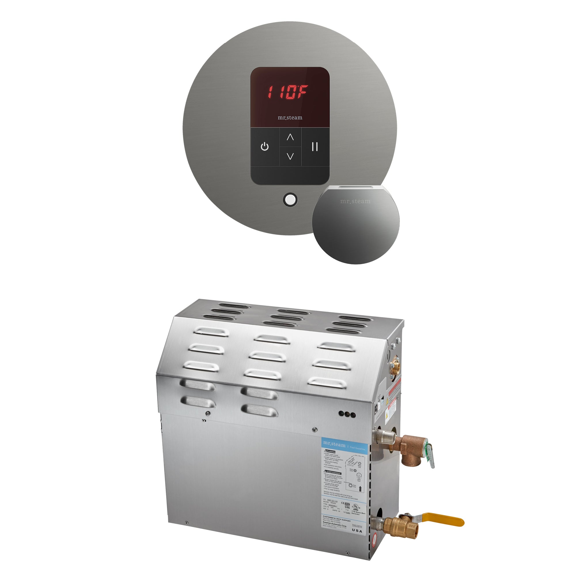 Mr Steam MS 5 kW Steam Shower Generator Package with Round iTempo Control
