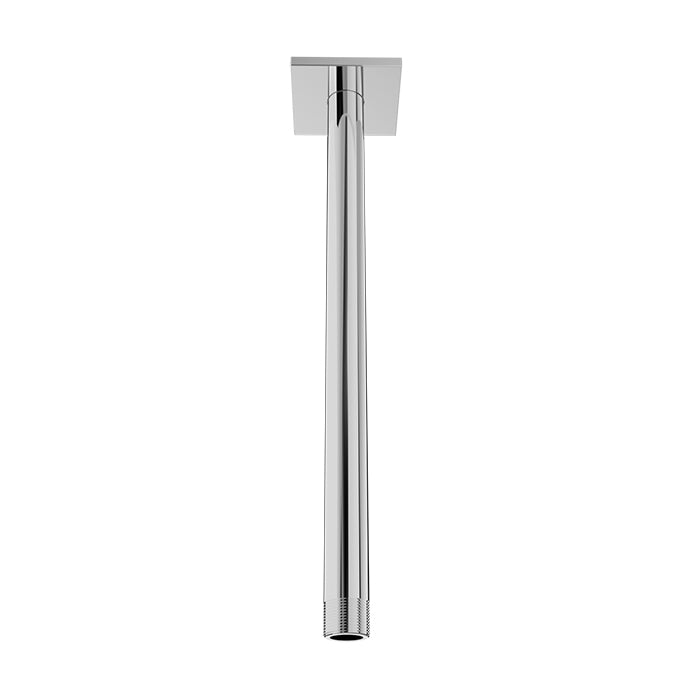 chrome shower arm