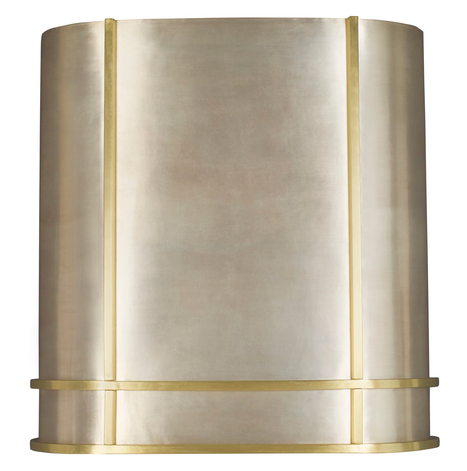 satin brass and burnished nickel smooth range hoods