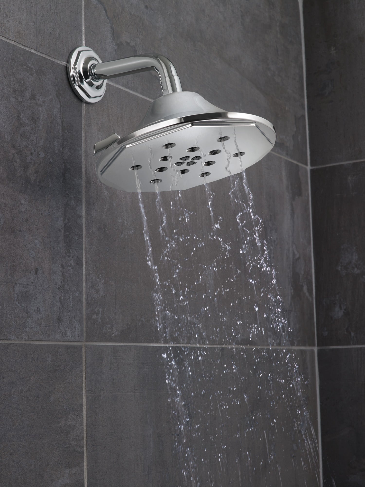 chrome shower arm & flange