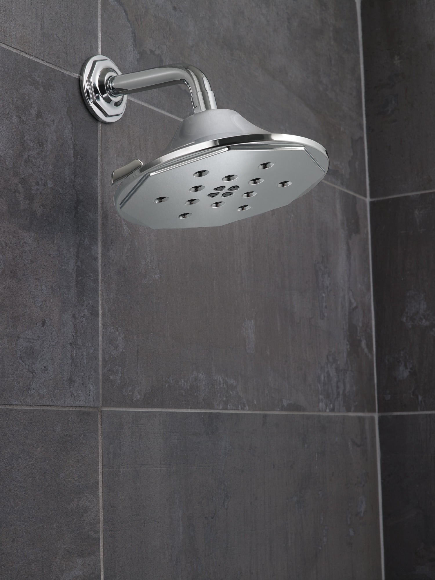 chrome shower arm & flange