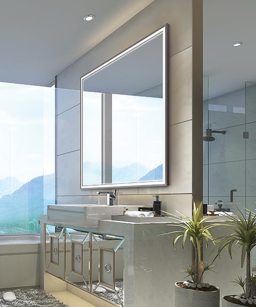 lighted mirror