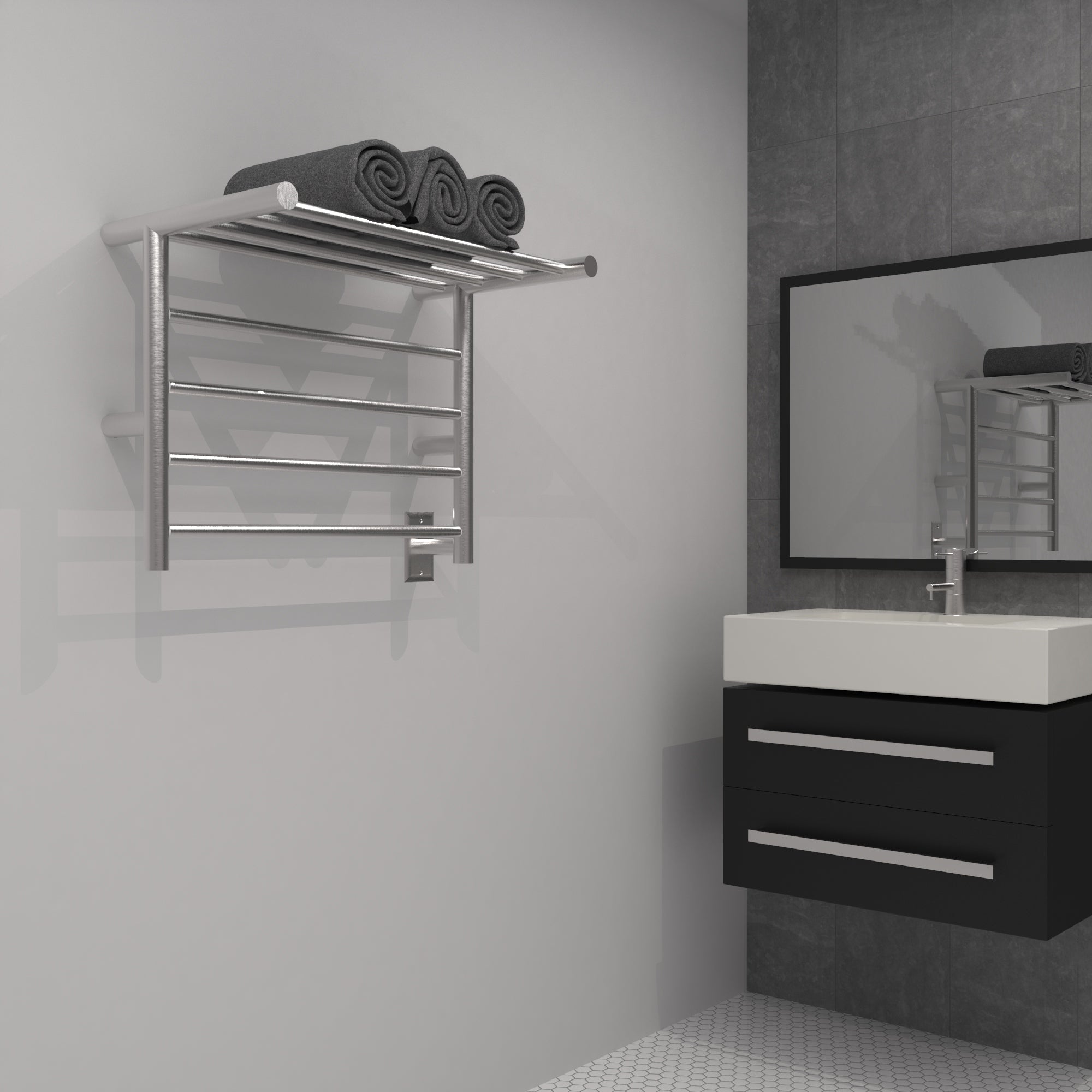 polished towel warmers