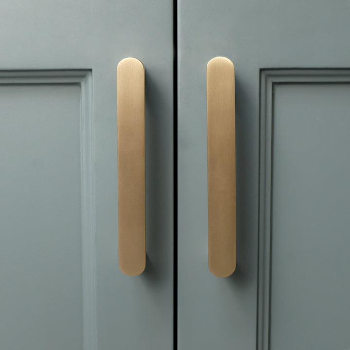 satin brass pull