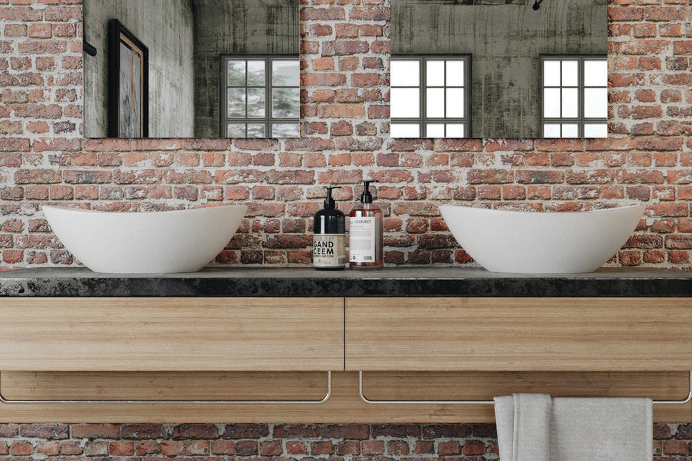 white vessel sink