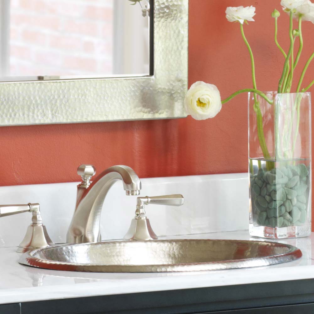 brushed nickel sink