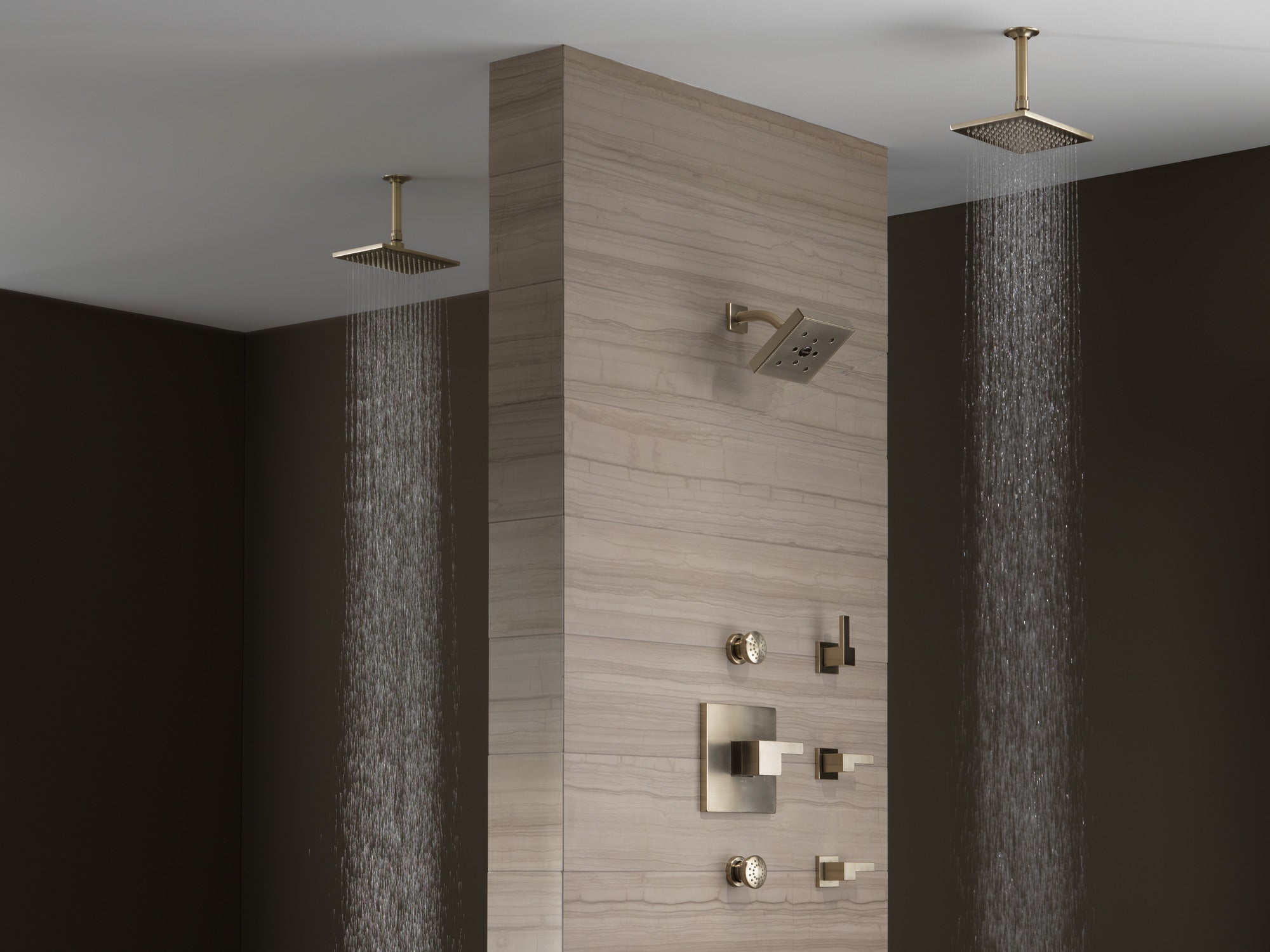 brushed nickel thermostatic valve