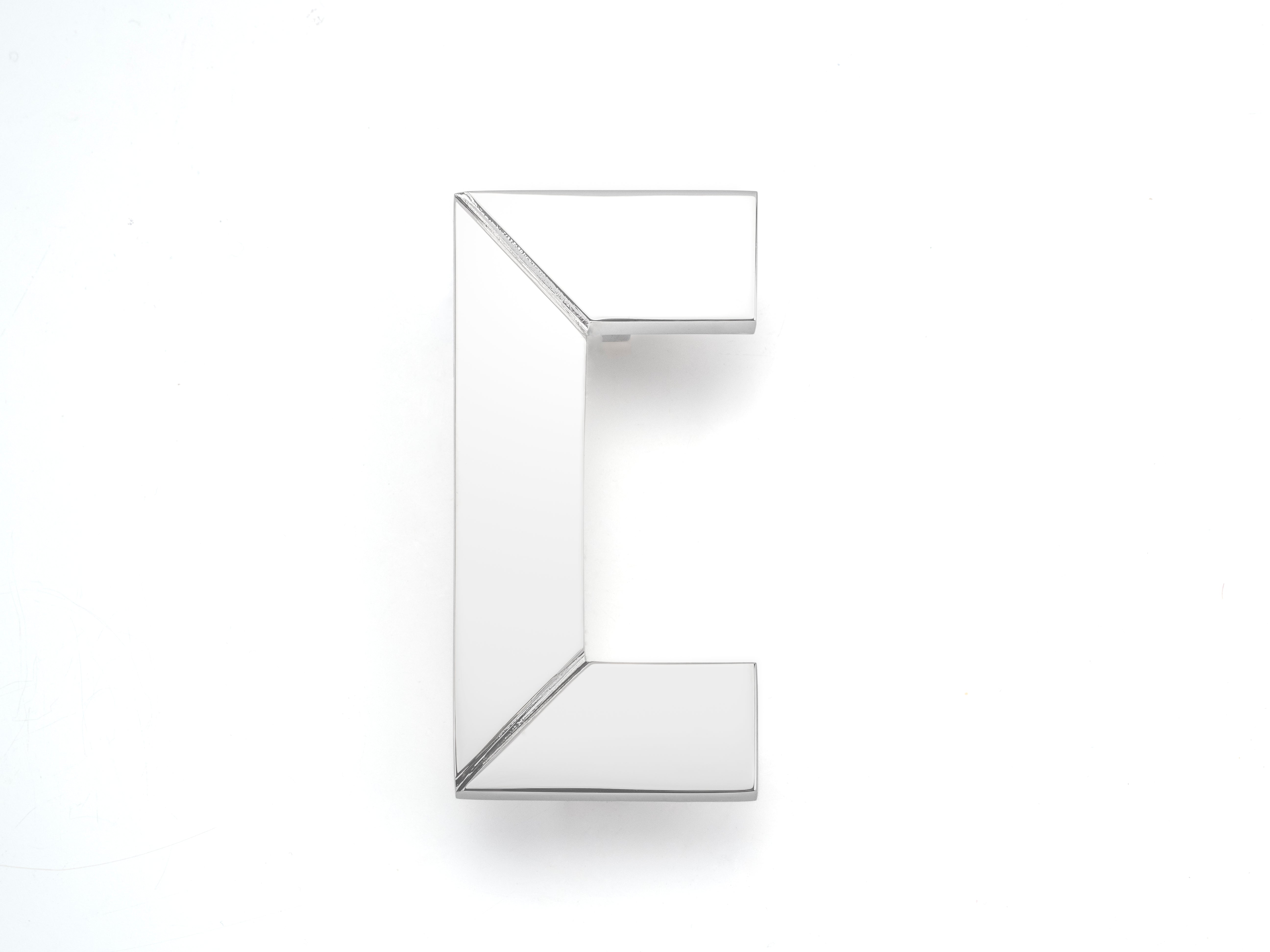 polished nickel pull
