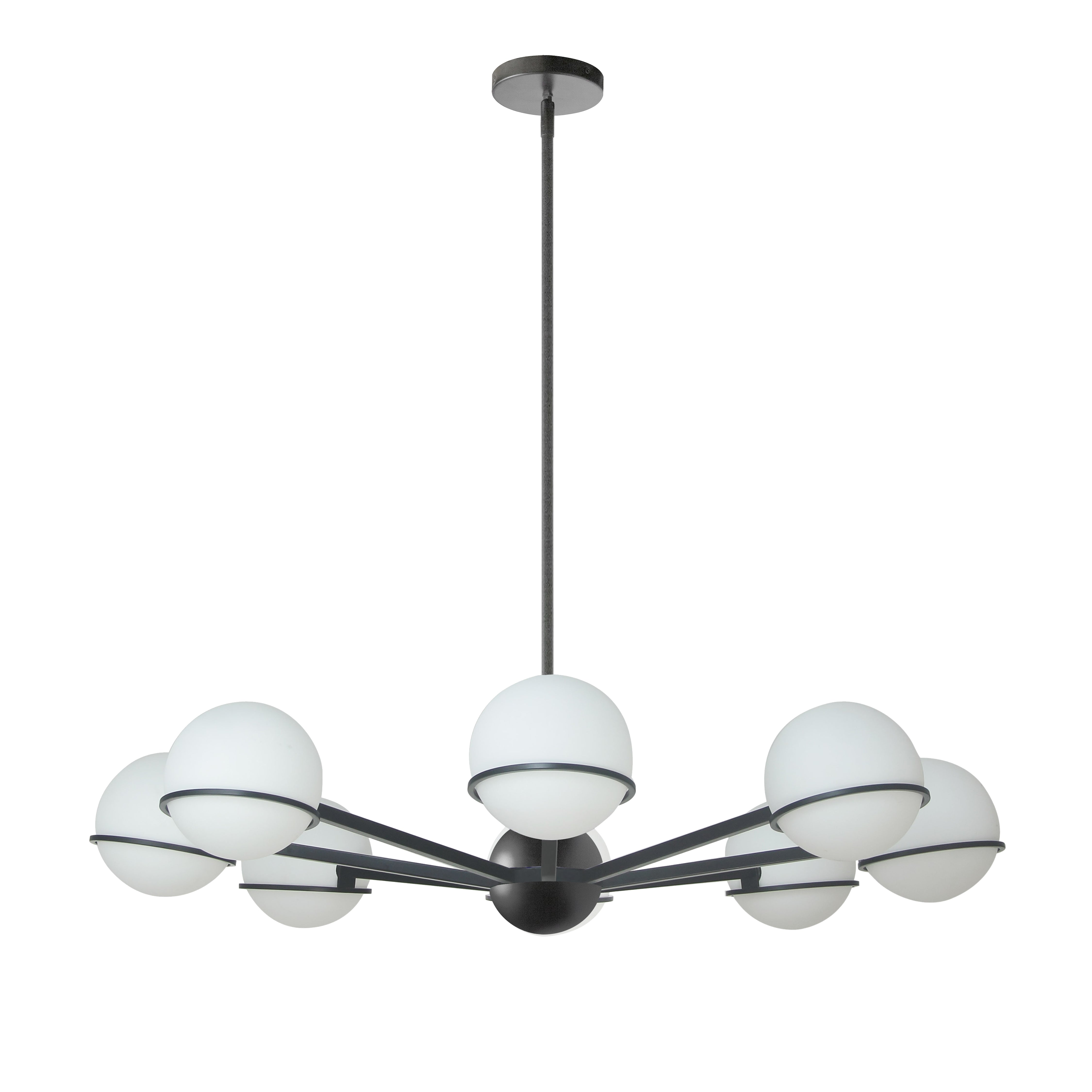 matte black chandeliers