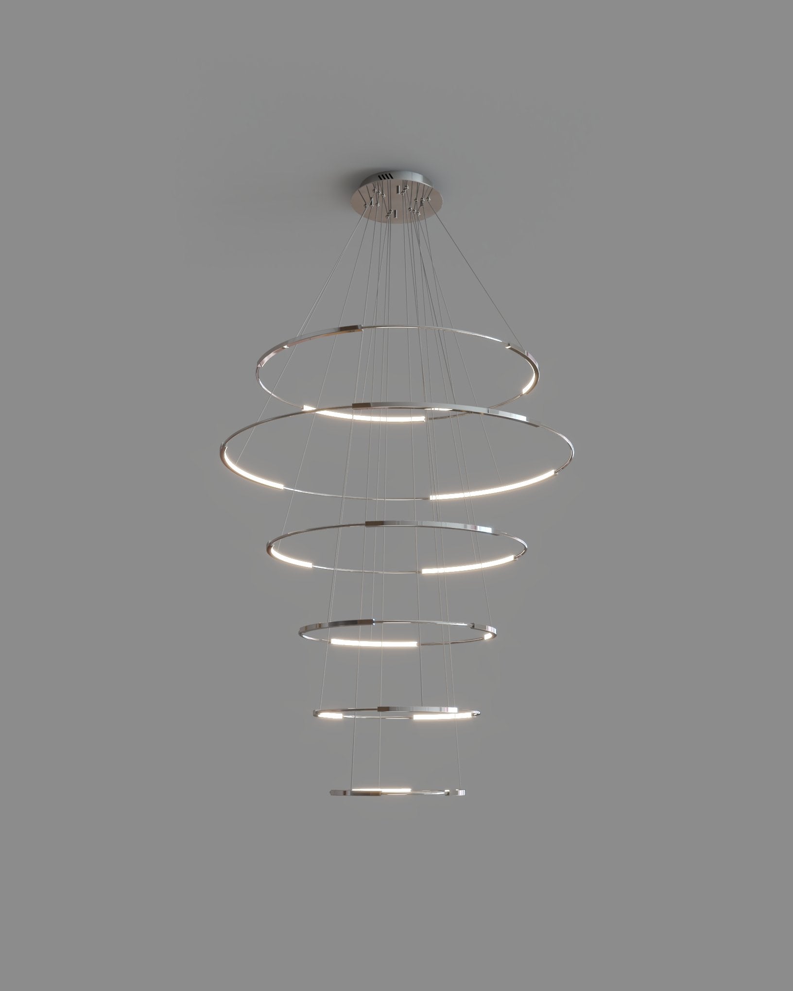 chrome chandelier