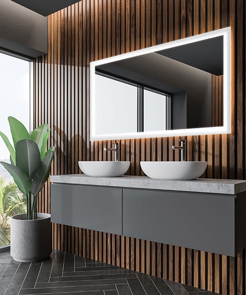 lighted mirror