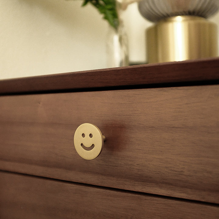 satin brass knob