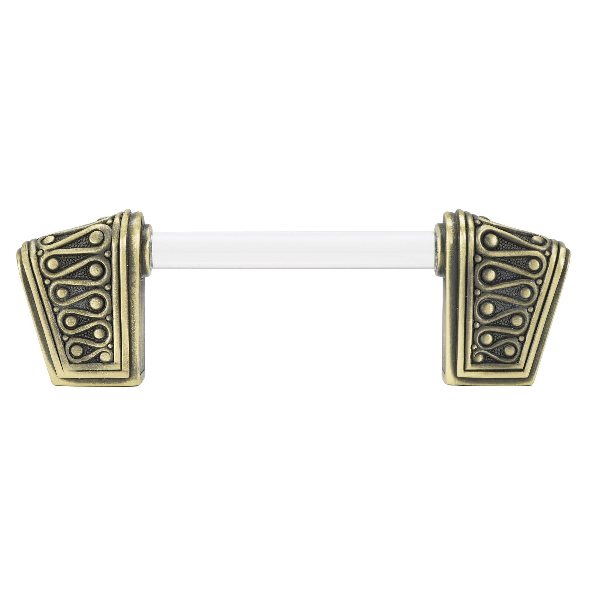 burnish brass pull