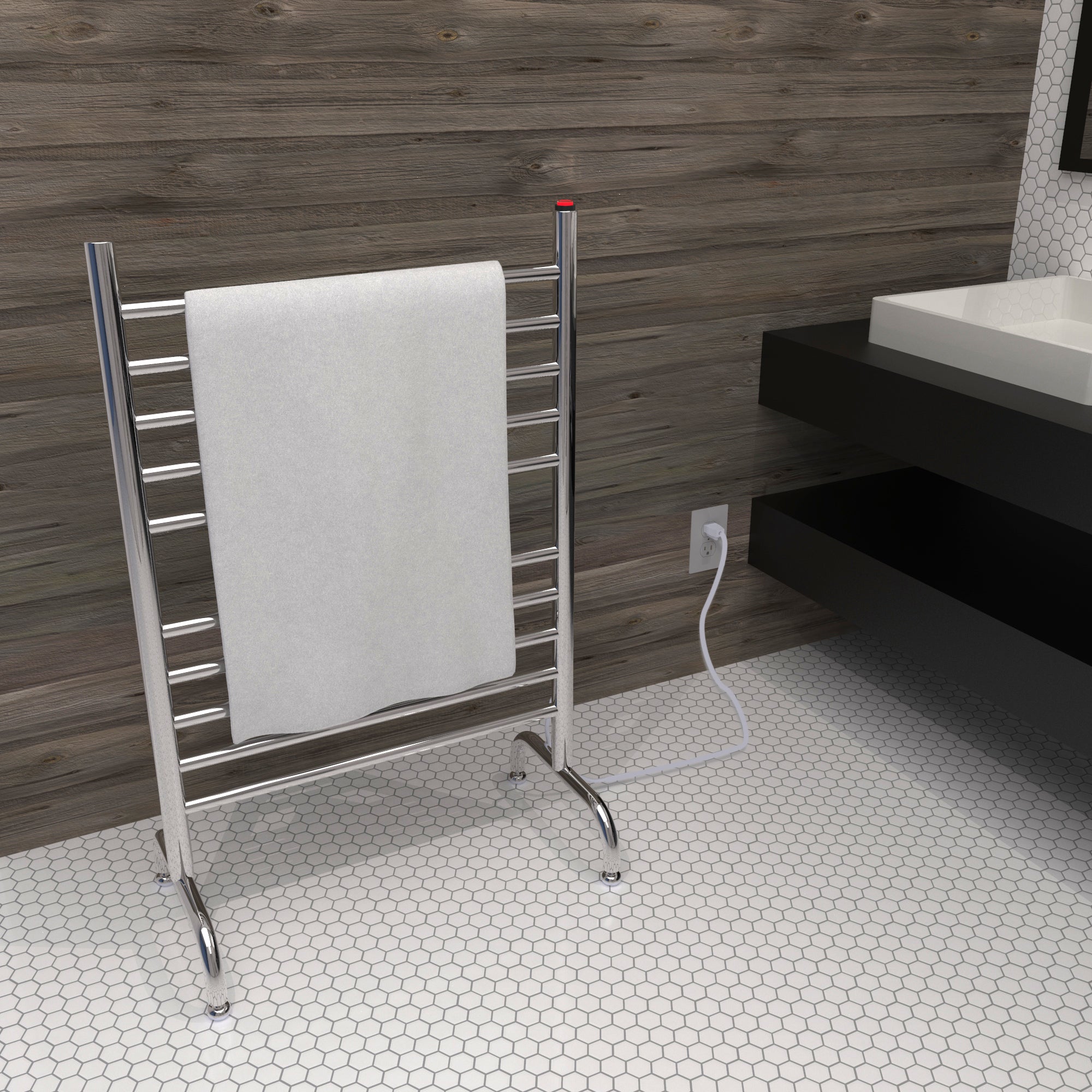 polished towel warmers