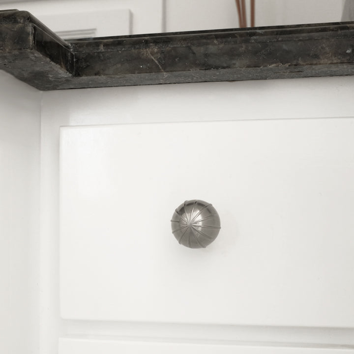 satin nickel knob