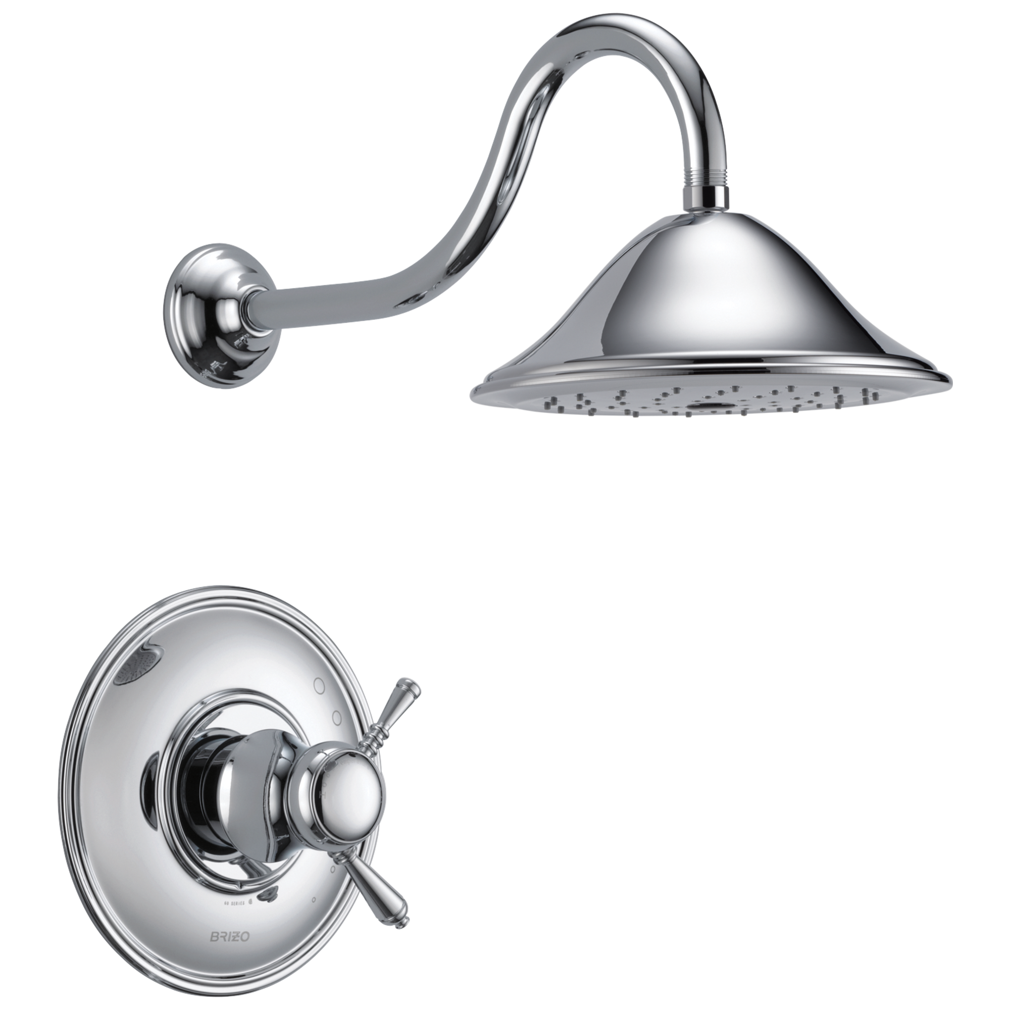 chrome thermostatic shower