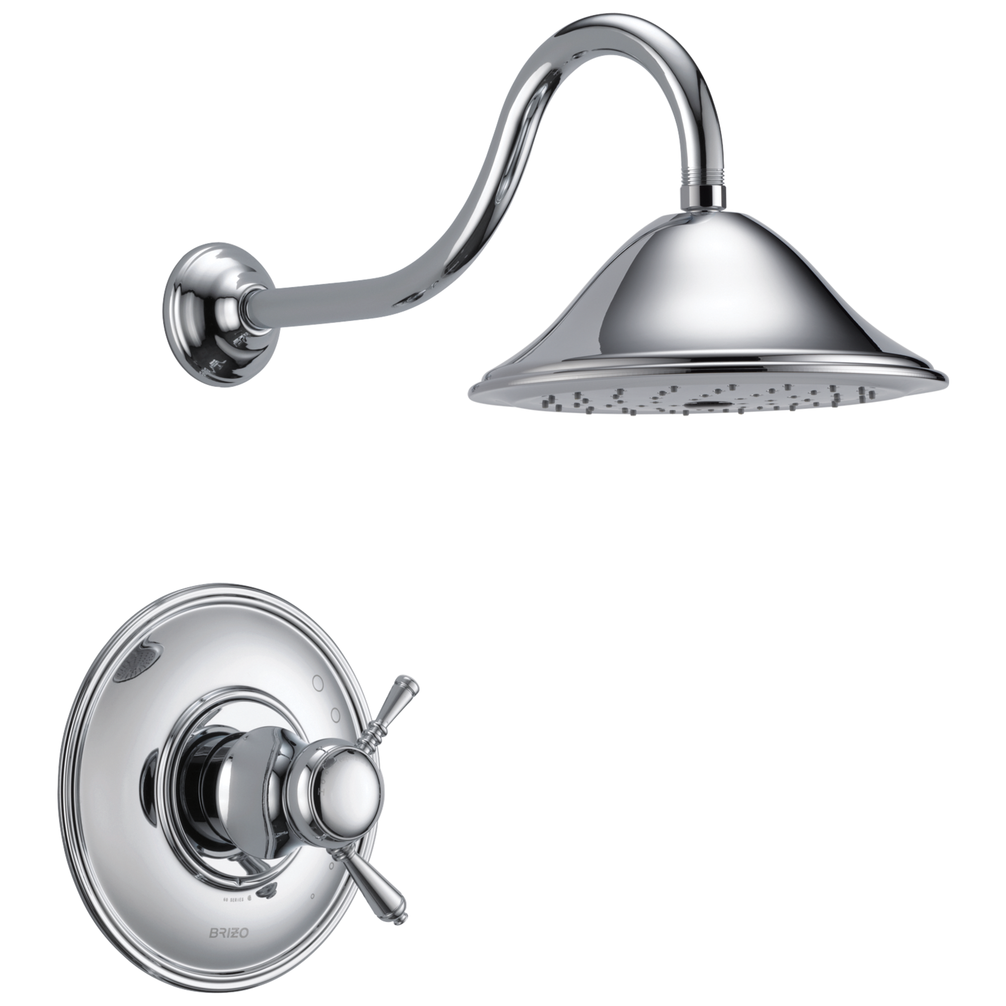 chrome thermostatic shower