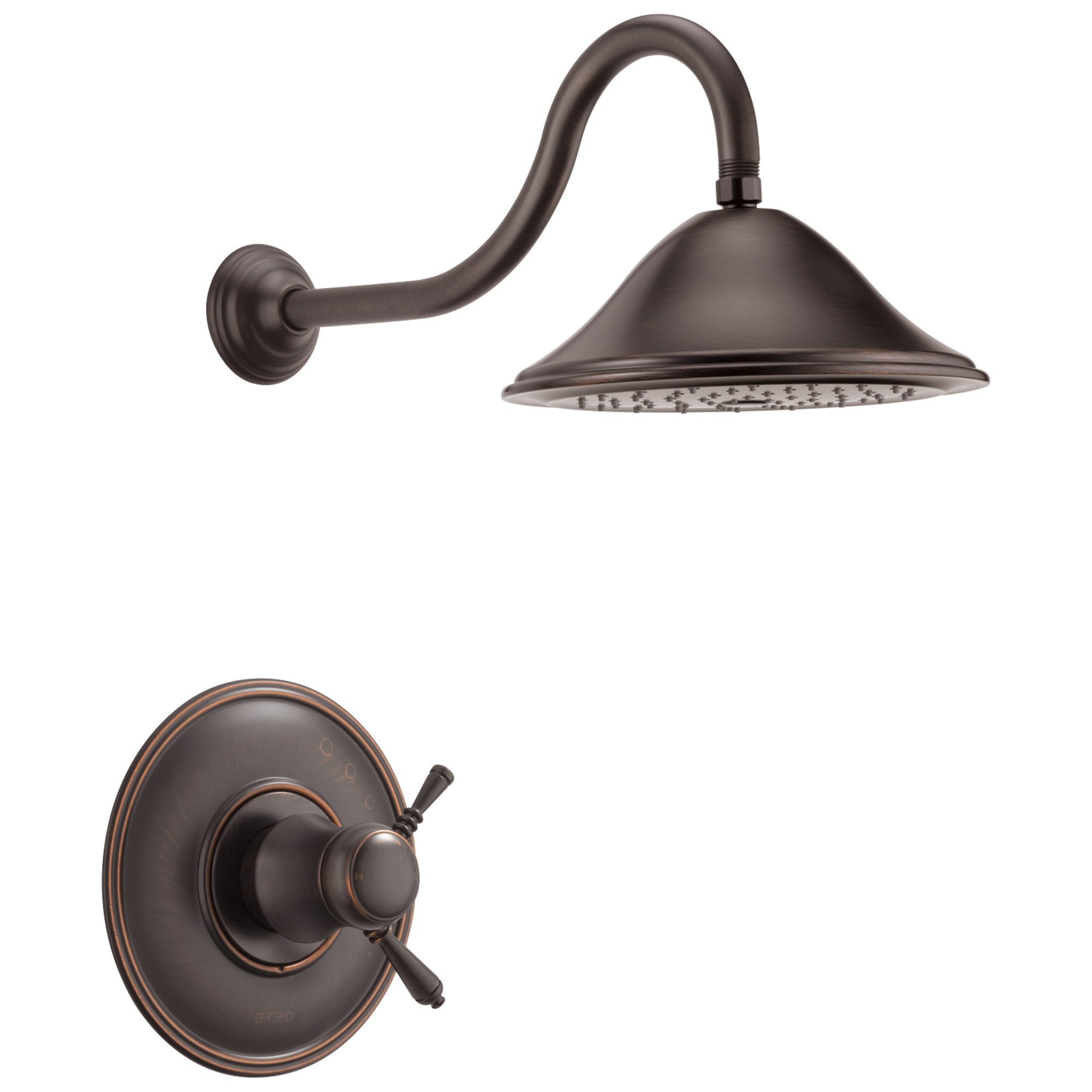 venetian bronze thermostatic shower
