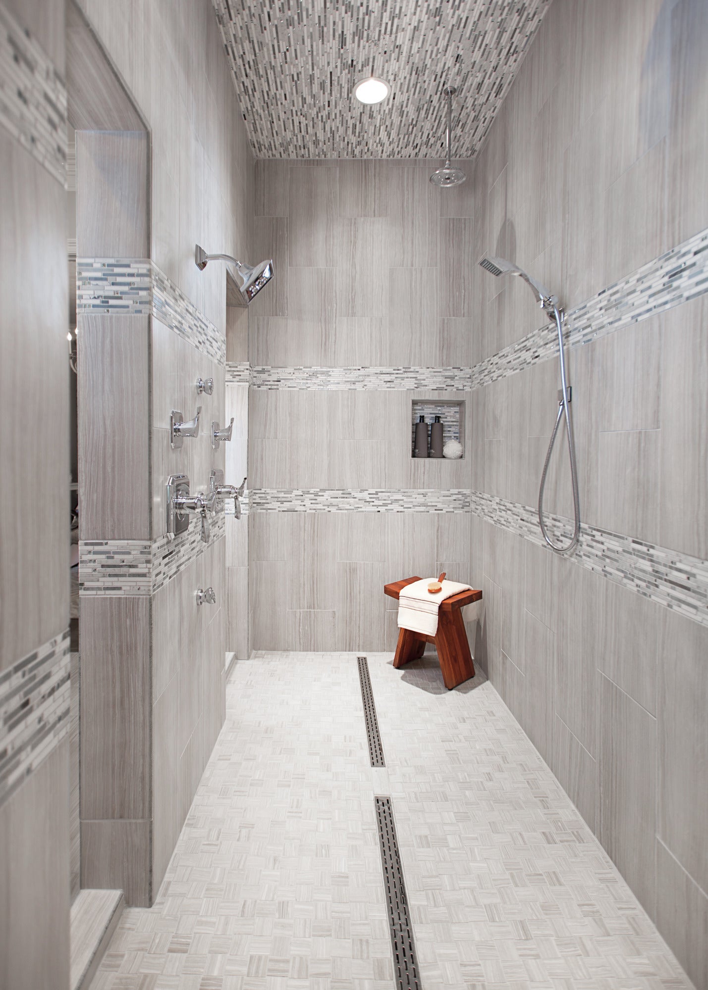 chrome hand shower