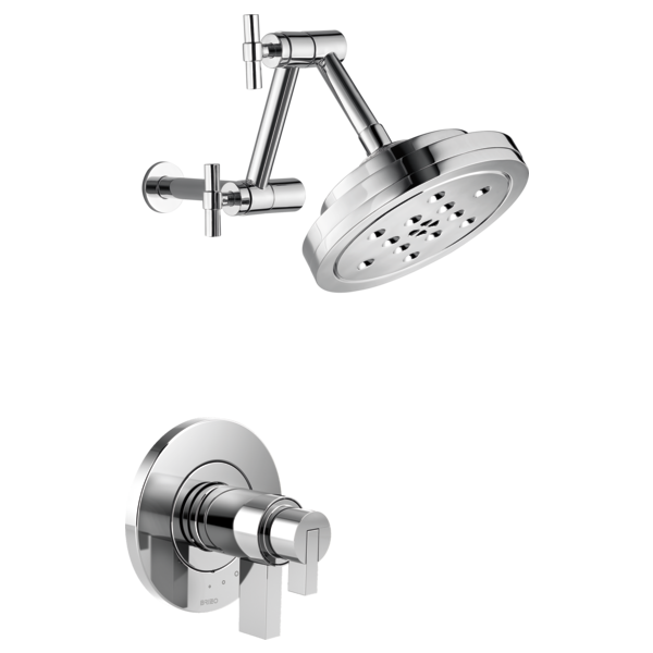 chrome thermostatic shower