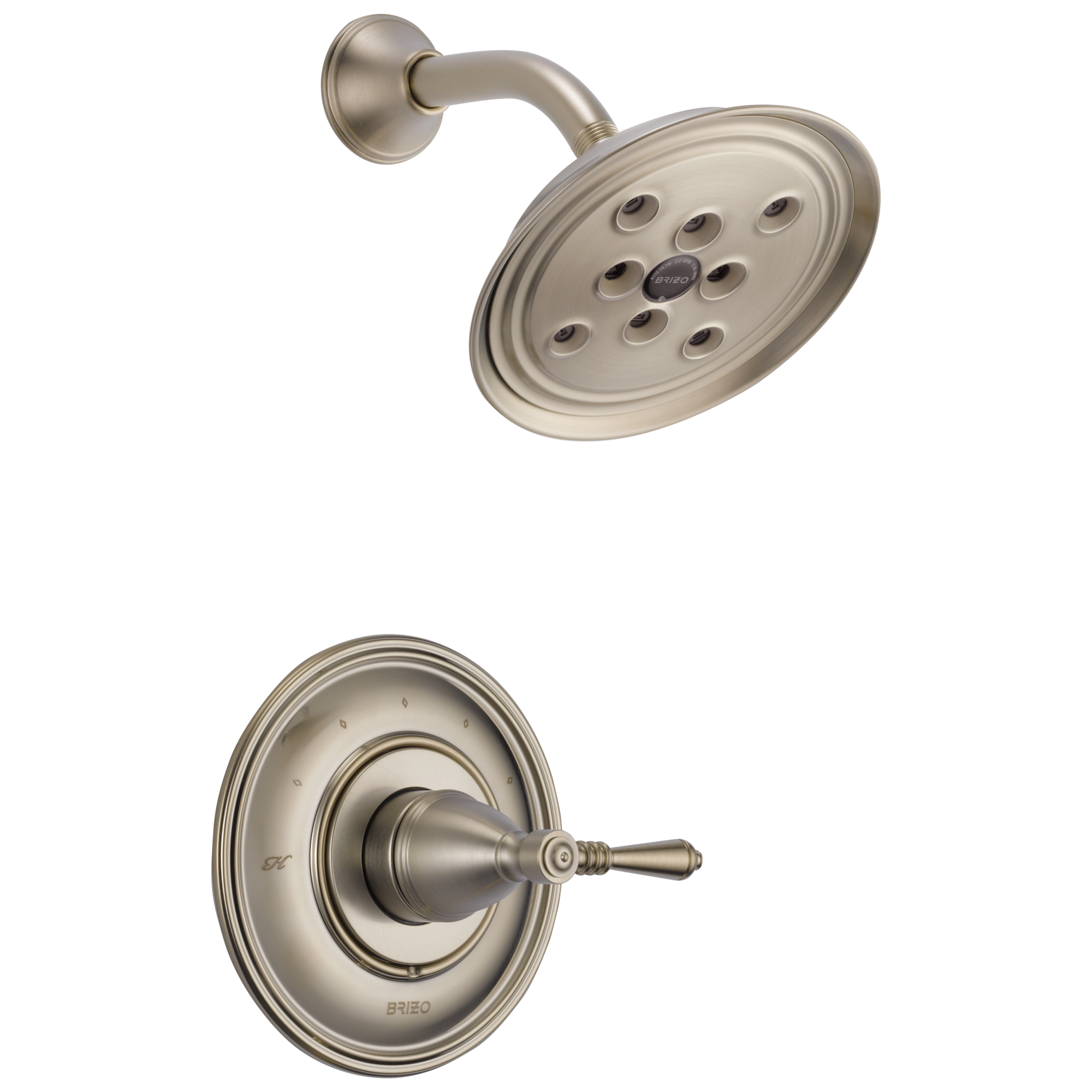 brushed nickel shower