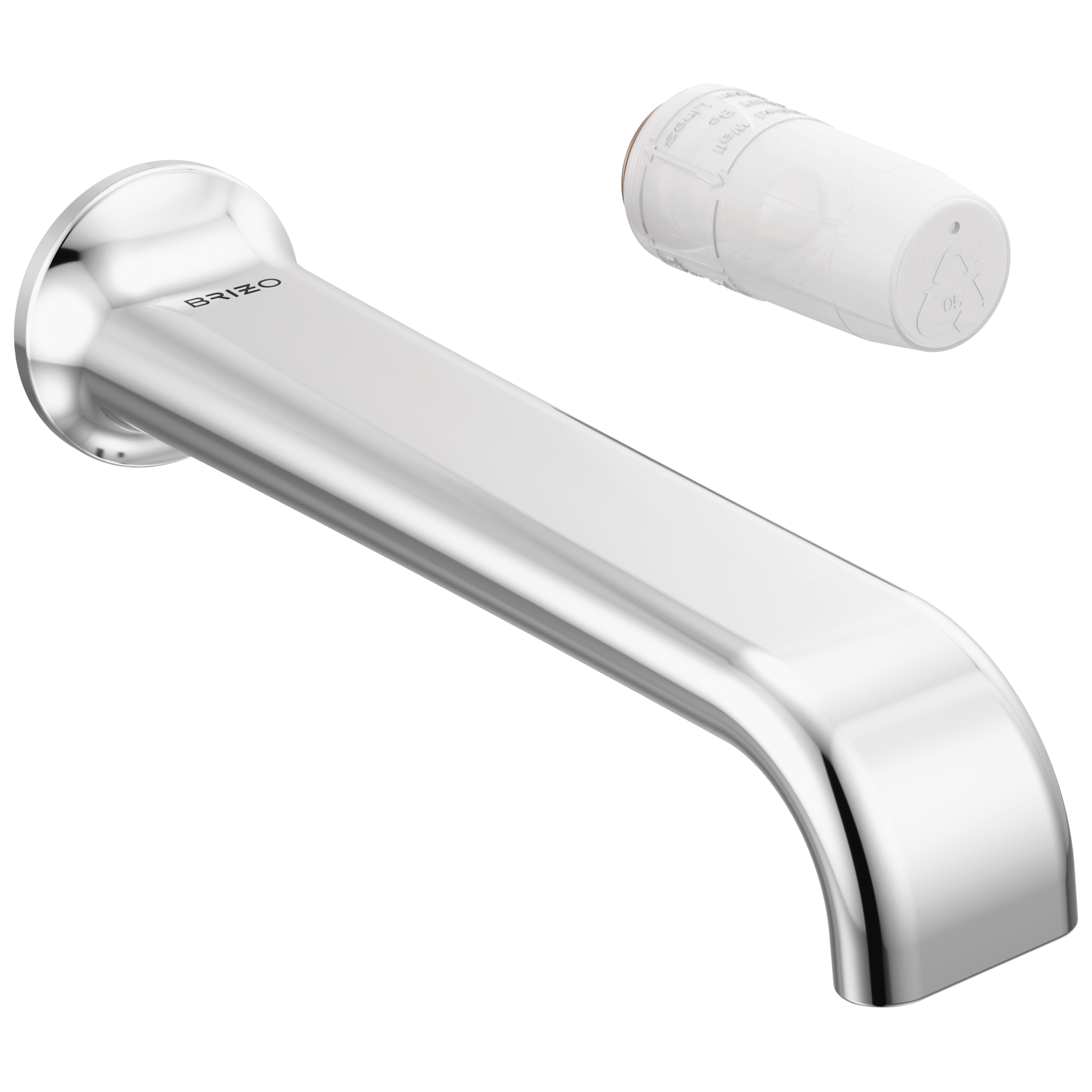 chrome lavatory faucet