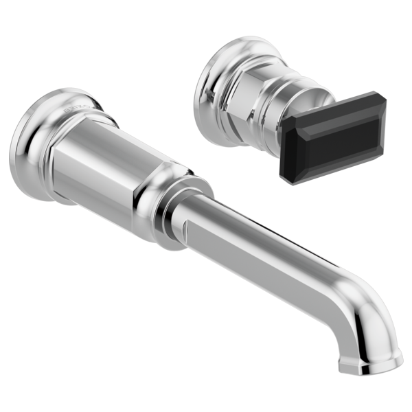 chrome lavatory faucet