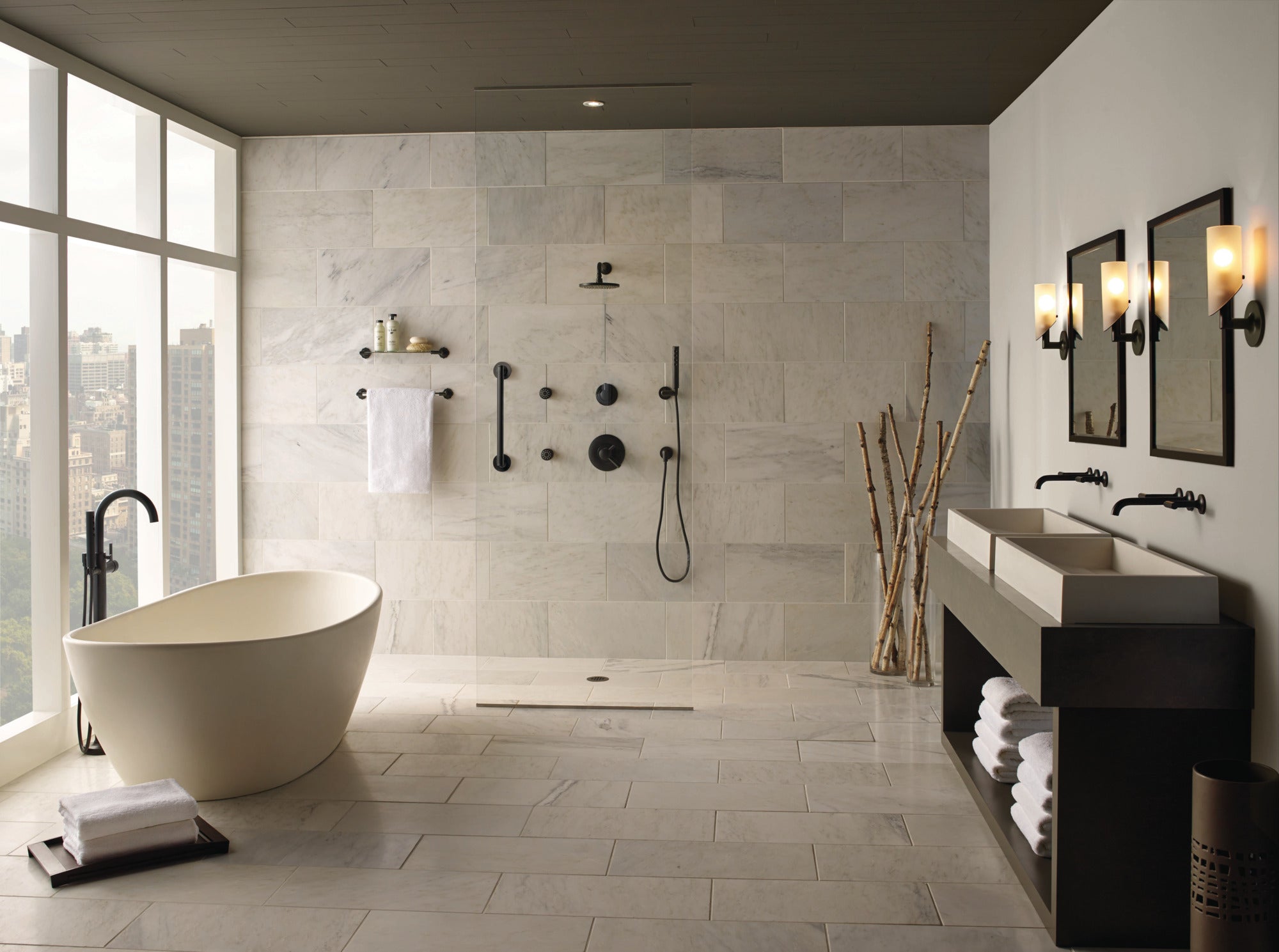 matte black lavatory faucet