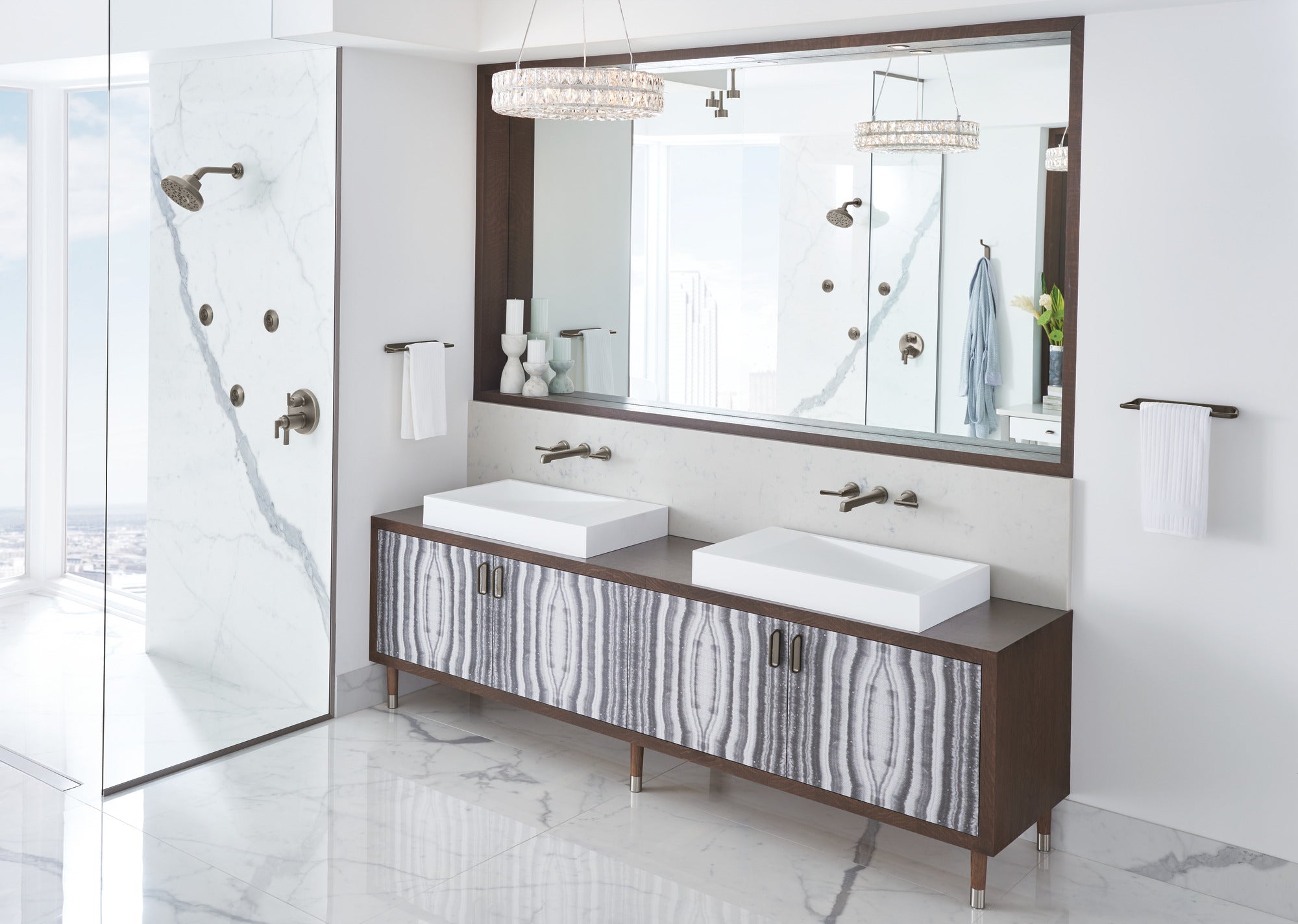 luxe steel lavatory faucet