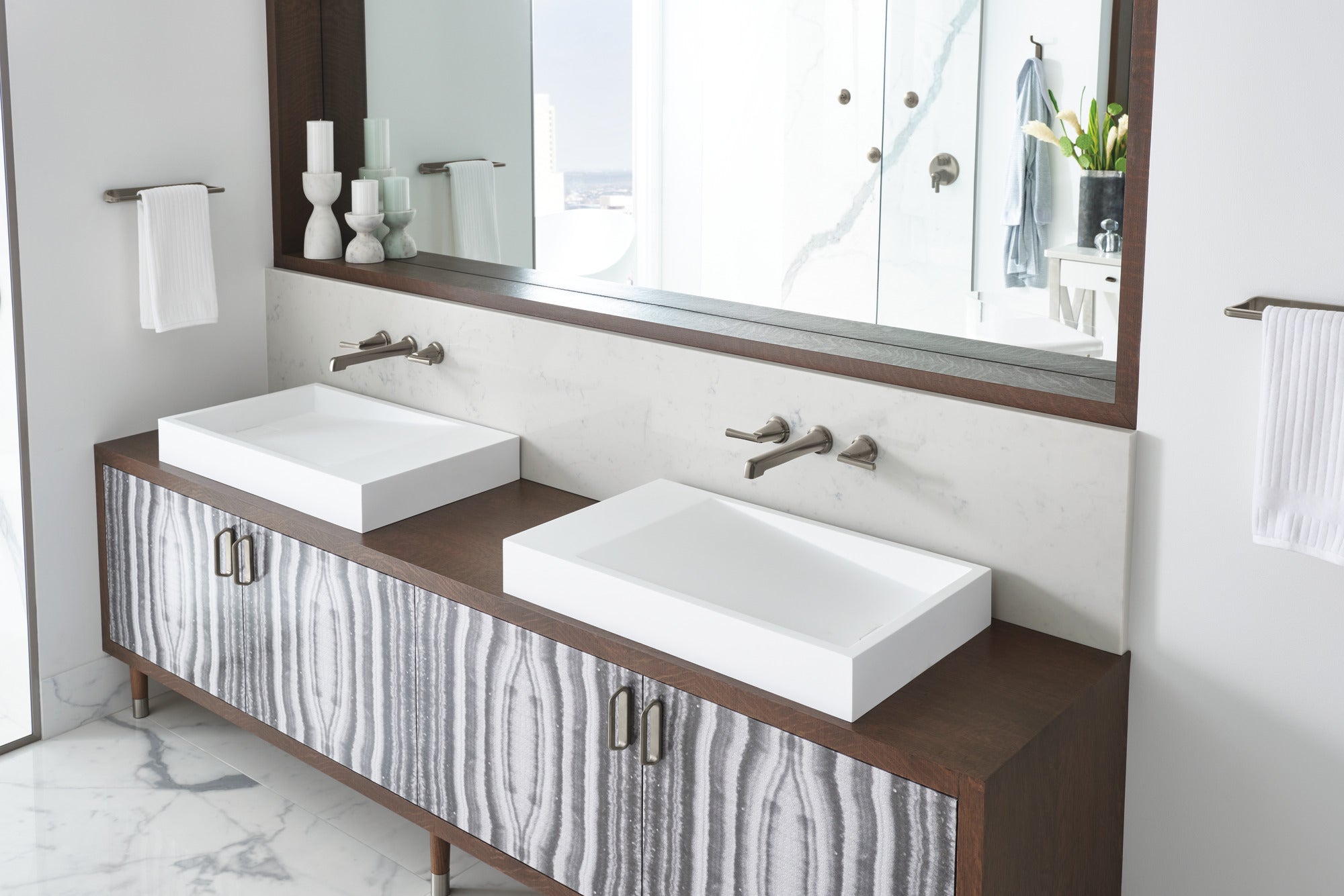 luxe steel lavatory faucet