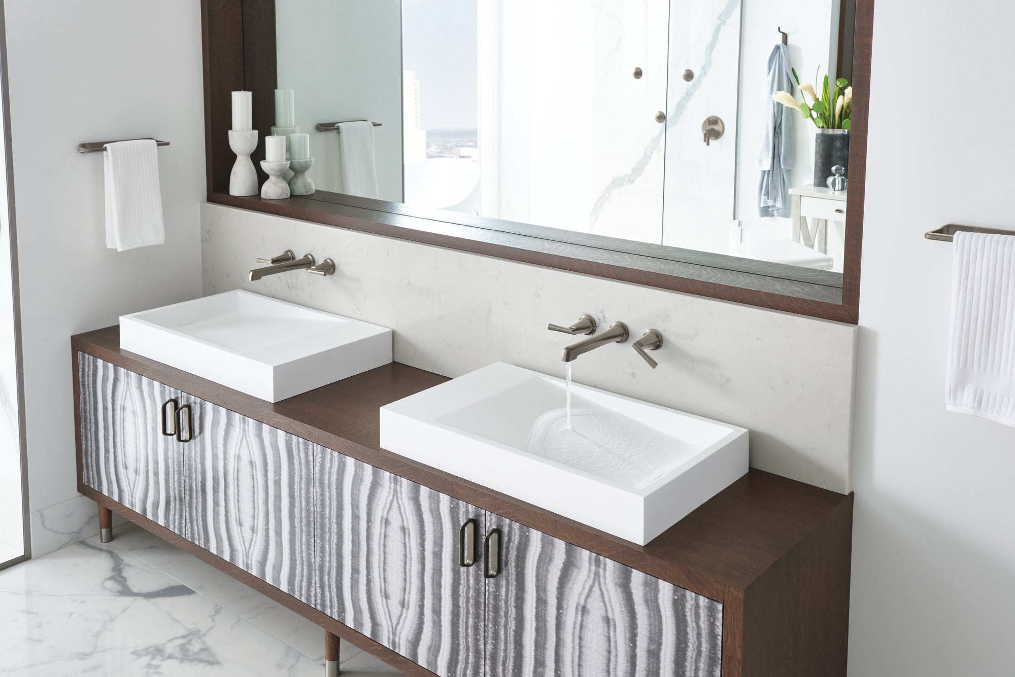 luxe steel diverter trim