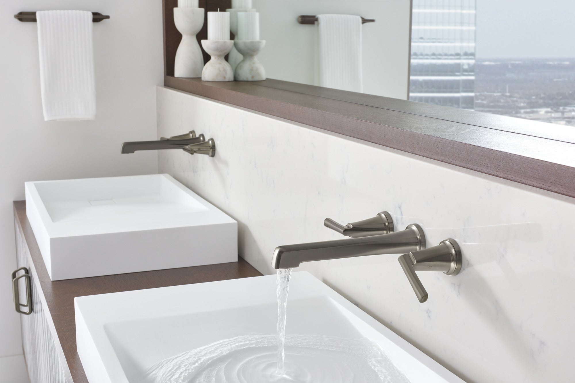 luxe steel lavatory faucet