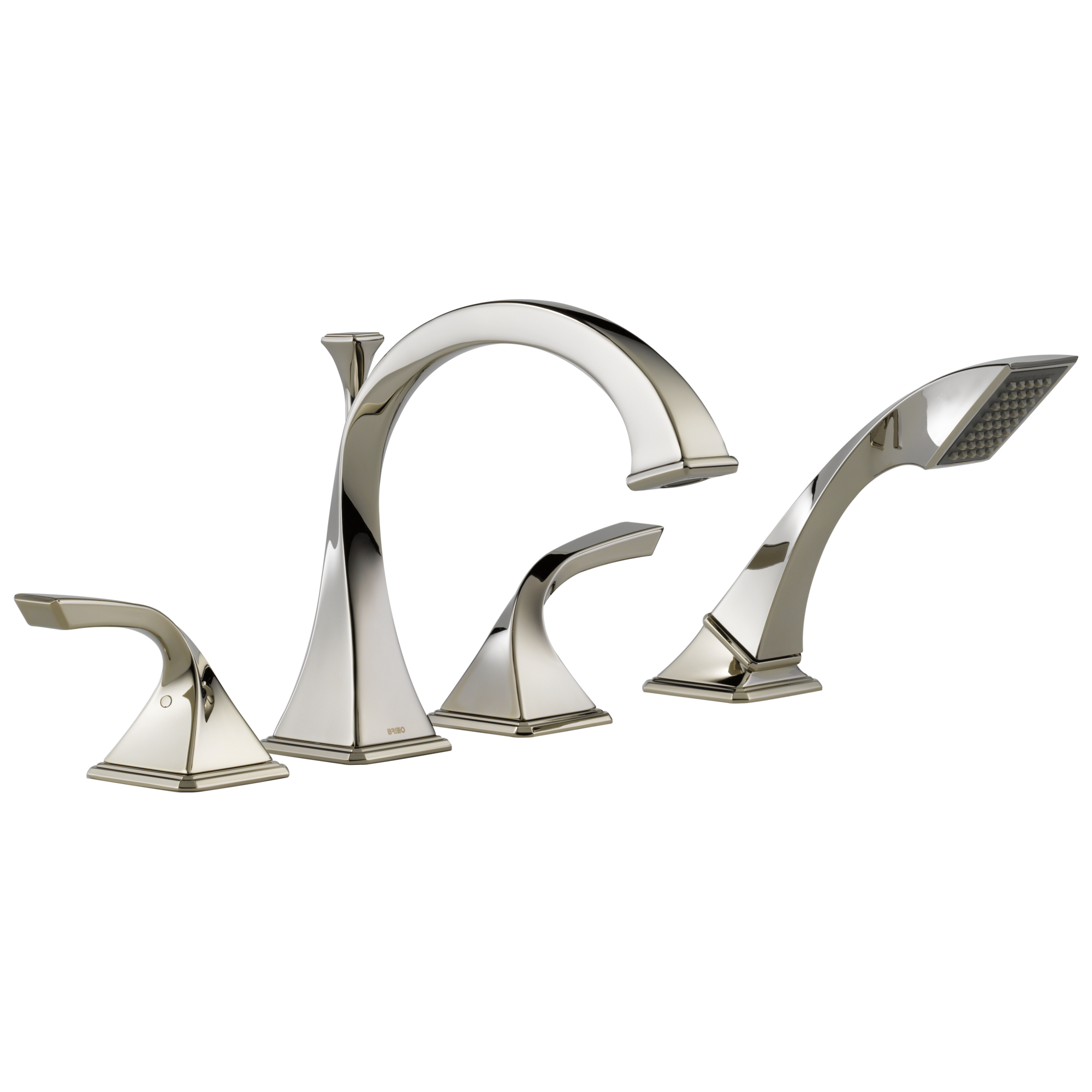 polished nickel hand shower